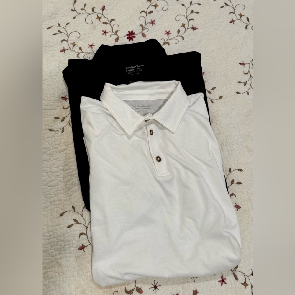 2-pack Fresh Clean Threads Men’s Polo Shirts XL